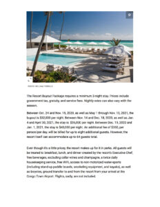 Travel and Leisure Article