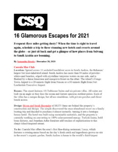 16 Glamorous Escapes for 2021-1